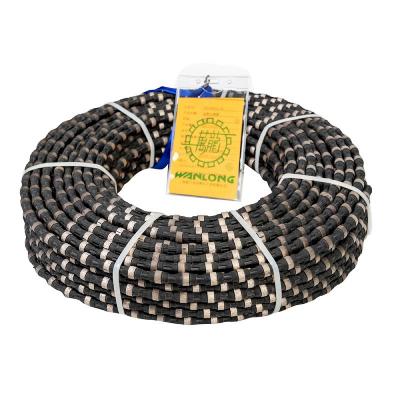 Diamond wire saw cutting ropes for granite marble quarry cutting and profiling
