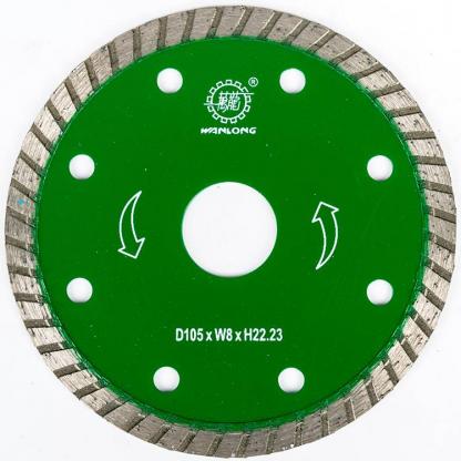 6 Inch Diamond Turbo Saw Blade Անկյունային Սղոցի համար