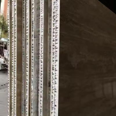 Honed Beige Travertine Aluminum Honeycomb Panels For Stone Exterior Wall Aluminum Outdoor Cladding