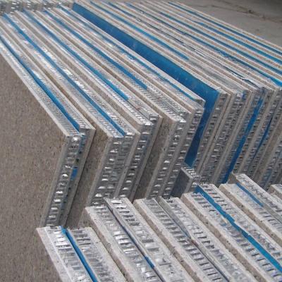 pannello in pietra con supporto alveolare in alluminio