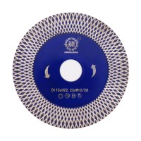 Turbo mesh diamond saw blade for cutting marble granite tile