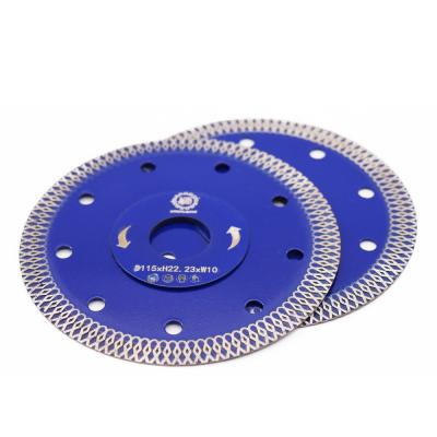 Turbo mesh diamond saw blade for cutting marble granite tile